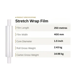Extended Core Film Clear 23 mu – 6 Rolls Per Box